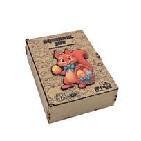Medinė dėlionė PuzzleOK Little Fox With Eggs, 19 cm x 14 cm, 62 vnt., įvairių spalvų