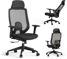 Darbo kėdė SENSE7 Nakai, 57 x 72.5 x 115 - 124.5 cm, juoda sp.