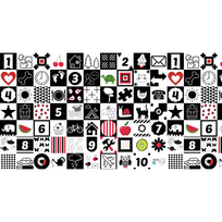 Žaidimų kilimėlis Bocioland Honeycomb, 200 cm x 150 cm, juoda sp./pilka sp.