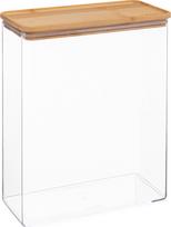 Birių produktų indas 5five Eske, 4.3 l, 20.4 cm x 10 cm, skaidri sp./ruda sp.