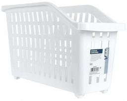 Organizatorius, maistui, su ratukais Vilde, 13 l, balta sp., 46 x 18 x 27 cm