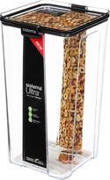 Birių produktų indas Sistema Tritan Ultra Square, 4 l, 15.4 cm x 14.2 cm, skaidri sp./juoda sp.