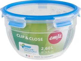 Indelis maistui Emsa Clip & Close, 2.6 l, 21.8 cm x 20.9 cm, skaidri sp./mėlyna sp.