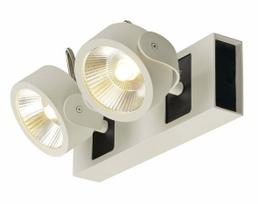 Šviestuvas lubų ir sienų SLV Kalu 1000130, LED, 3000 °K, 2 x 31 W, balta sp.