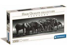 Dėlionė Clementoni Herd Of Giants 39836, 33 cm x 98 cm, 1000 vnt., pilka sp.