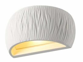 Šviestuvas sieninis SLV Plastra WL Curved 1004732, R7s, 1 x 20 W, balta sp.