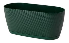 Gėlių vazonas Form Plastic Mika Box Eco 4539-075, plastikinis, 26.7 cm x 12.6 cm, Ø 26.7 cm, žalia sp.