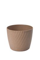 Gėlių vazonas Form Plastic Mika Petit Eco 4531-078, plastikinis, Ø 12.8 cm, ruda sp.