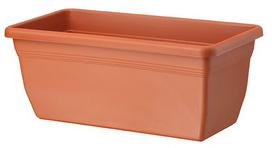 Balkoninis vazonas Form Plastic Gala 0385-010, plastikinis, 60 cm x 19.5 cm, Ø 60 cm, ruda sp.