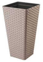 Gėlių vazonas Form Plastic Rattan Slim 3890-051, plastikinis, Ø 29 cm, ruda sp.