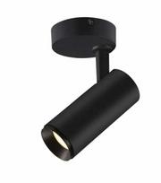 Šviestuvas lubų SLV Numinos Spot Phase S 1004108, LED, 3000 °K, 1 x 8 W, juoda sp., 6.5 x 16.2 cm