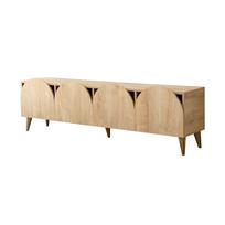 TV staliukas Kalune Design Mesta, ąžuolo sp., 35 cm x 180 cm x 35 cm