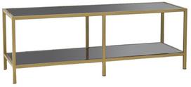 TV staliukas Kalune Design Basic, aukso sp./tamsiai pilka sp., 130 cm x 40 cm x 45 cm
