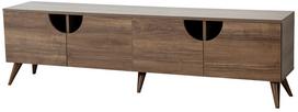 TV staliukas Kalune Design Grotte, riešuto sp., 35 cm x 180 cm x 50 cm