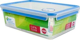Indelis maistui Emsa Clip & Close, 5.5 l, 32.8 cm x 23 cm, skaidri sp./mėlyna sp.
