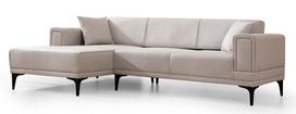 Kampinė sofa - lova Atelier Del Sofa Horizon, kreminė sp., kairinė, 250 x 140 cm x 77 cm