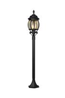 Pastatomas lauko šviestuvas Trio Elvo, 60W, E27, IP44, juoda sp., 17 cm x 100 cm