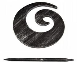 Užuolaidų laikiklis Shell 03, 18 cm, juoda sp.