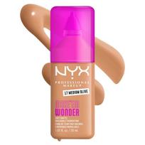 Skystas makiažo pagrindas NYX Professional Makeup MakeEm Wonder, 17 medium olive, 30 ml