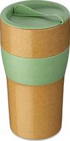Plastikinė stiklinė Koziol Aroma To Go XL, 700 ml, plastikas, rusva sp./žalia sp.