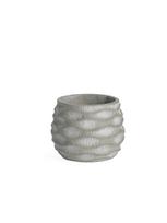 Gėlių vazonas Domoletti BTP016B, cementas, Ø 15 cm, pilka sp.