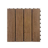 WPC terasų plytelė Garden Center T401, 30 cm x 30 cm x 2.2 cm, šviesiai ruda sp.