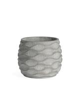Gėlių vazonas Domoletti BTP016F, cementas, Ø 25.5 cm, pilka sp.