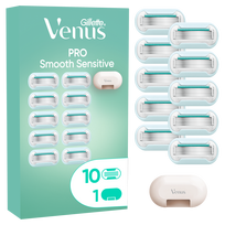 Skutimosi peiliukas Gillette Venus Pro Smooth Sensitive, 10 vnt