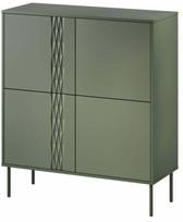 Komoda Cama Tresse, žalia sp., 110 cm x 110 cm x 40 cm