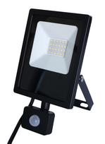 Prožektorius su judesio davikliu, pastatomas I-Watts, 20 W, 1500 lm, 6500 °K, IP44, juoda sp.