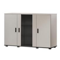 Komoda Cama Soho, juoda sp./kašmyro sp., 80 cm x 120 cm x 41 cm
