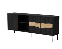 Komoda Cama Inserto LED, juoda sp., 80 cm x 190 cm x 40 cm
