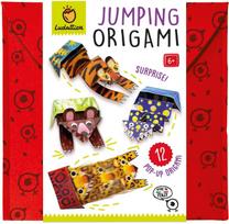 Popierinių figūrų gaminimo rinkinys Ludattica Jumping Origami, įvairių spalvų