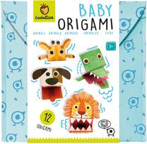 Popierinių figūrų gaminimo rinkinys Ludattica Baby Origami Animals, įvairių spalvų