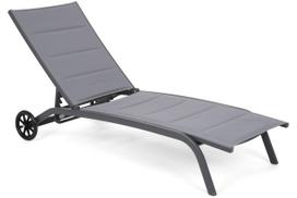 Lauko gultas Ibiza 476943, pilka sp., 192 cm x 67 cm x 30 cm