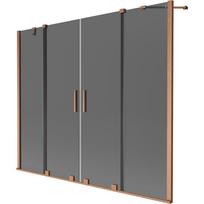 Dušo sienelė Mexen Velar Duo, 170 cm x 150 cm, vario sp./grafito sp./grūdintas