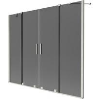 Dušo sienelė Mexen Velar Duo, 190 cm x 150 cm, grafito sp./matinio nikelio sp./grūdintas