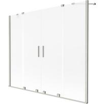 Dušo sienelė Mexen Velar Duo, 190 cm x 150 cm, skaidri sp./matinio nikelio sp./matinis