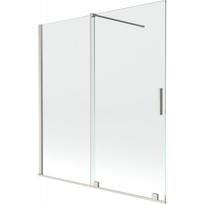 Dušo sienelė Mexen Velar, 150 cm x 150 cm, skaidri sp./matinio nikelio sp./grūdintas