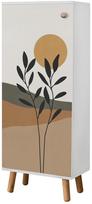 Batų spintelė Kalune Design Vegas B 956, balta sp., 50 cm x 38 cm x 135 cm