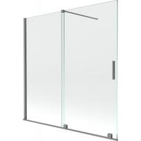 Dušo sienelė Mexen Velar, 160 cm x 150 cm, skaidri sp./gun metal sp./grūdintas