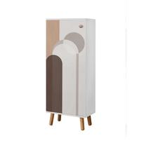 Batų spintelė Kalune Design Vegas B 948, balta sp., 38 cm x 50 cm x 135 cm