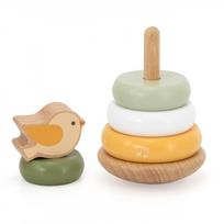 Edukacinė piramidė, paukštis Viga Toys PolarB, įvairių spalvų, 6 vnt.