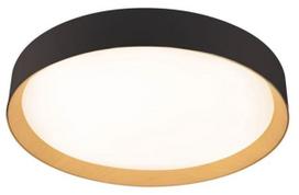 Šviestuvas lubų CristalRecord Lea, LED, 3000 °K, juoda sp./medienos sp., 80 x 80 cm