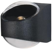 Šviestuvas lubų ir sienų CristalRecord, 3000°K, LED, juoda sp.