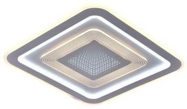 Išmanusis šviestuvas lubų CristalRecord Otie, LED, 3000 - 6000 °K x 90 W, balta sp., 50 x 50 cm