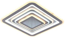 Išmanusis šviestuvas lubų CristalRecord Otie, LED, 3000 - 6000 °K, balta sp., 50 x 50 cm