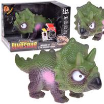 Žaislinė figūrėlė, dinozauras World Dinosaur Triceratops, 24 cm, žalia sp./pilka sp.