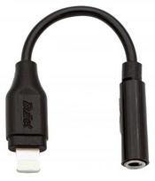 Audio adapteris Bullet 8PIN Lightning 8-pin male, 3.5 mm female, 0.11 m, juoda sp.