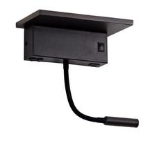 Šviestuvas sieninis CristalRecord Rob II, LED, 3000 °K x 5 W, juoda sp.